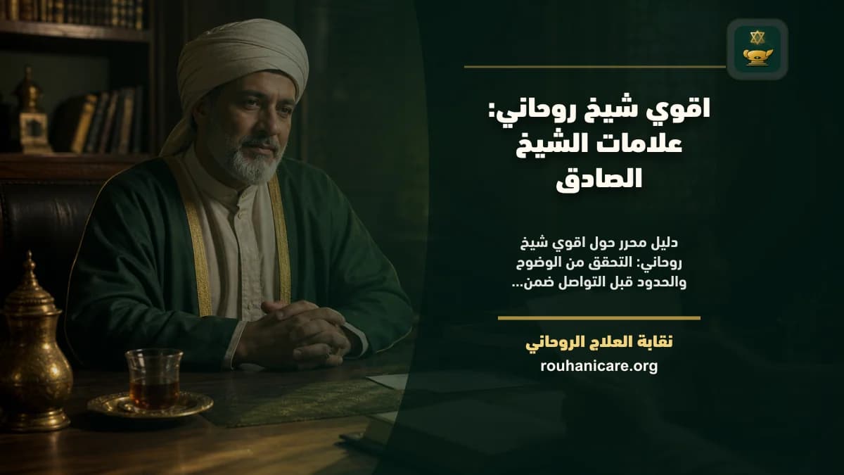 اقوي شيخ روحاني: علامات الشيخ الصادق