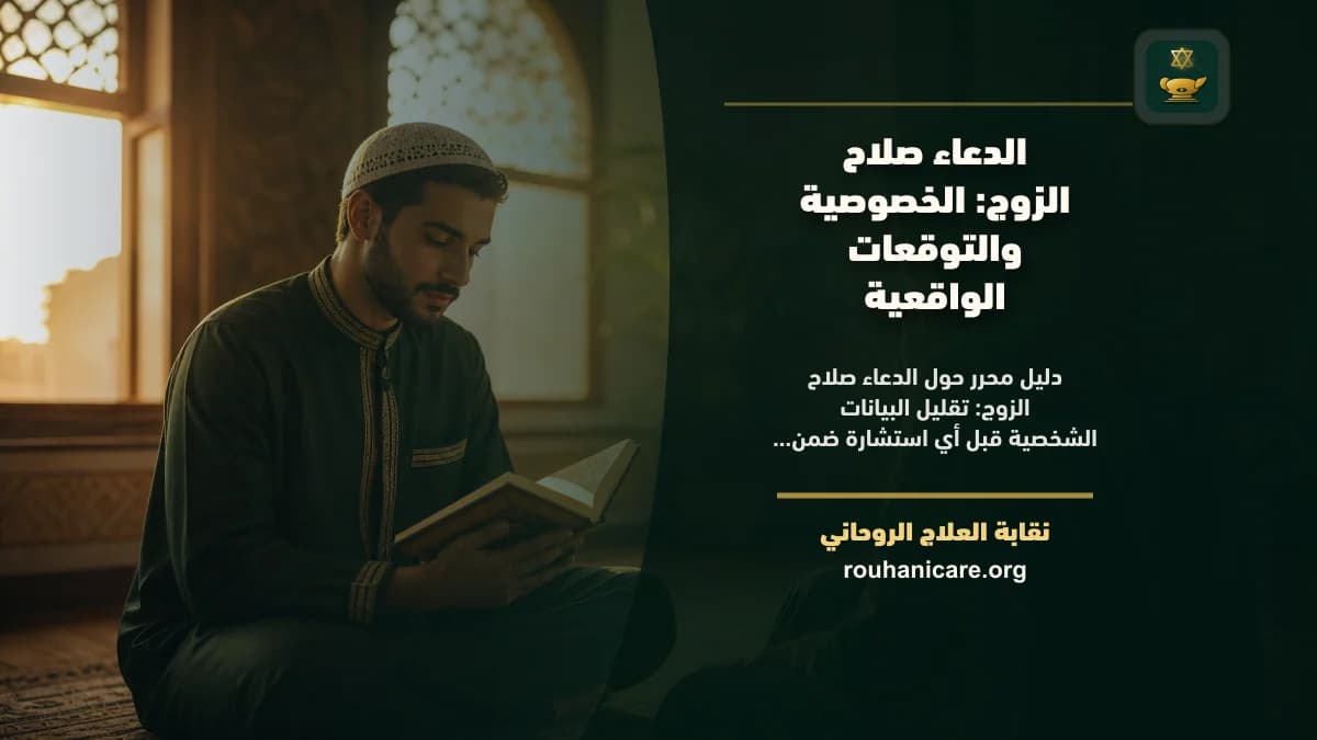 الدعاء صلاح الزوج: الخصوصية والرسوم والتوقعات الواقعية