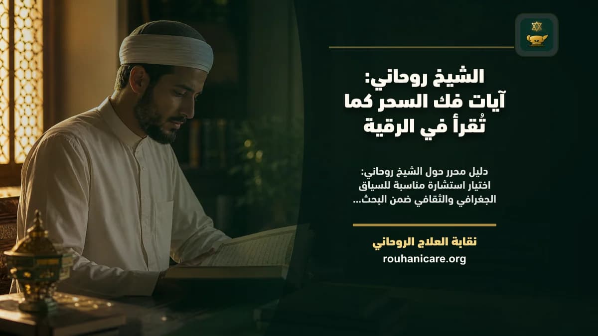 الشيخ روحاني: آيات فك السحر كما تُقرأ في الرقية