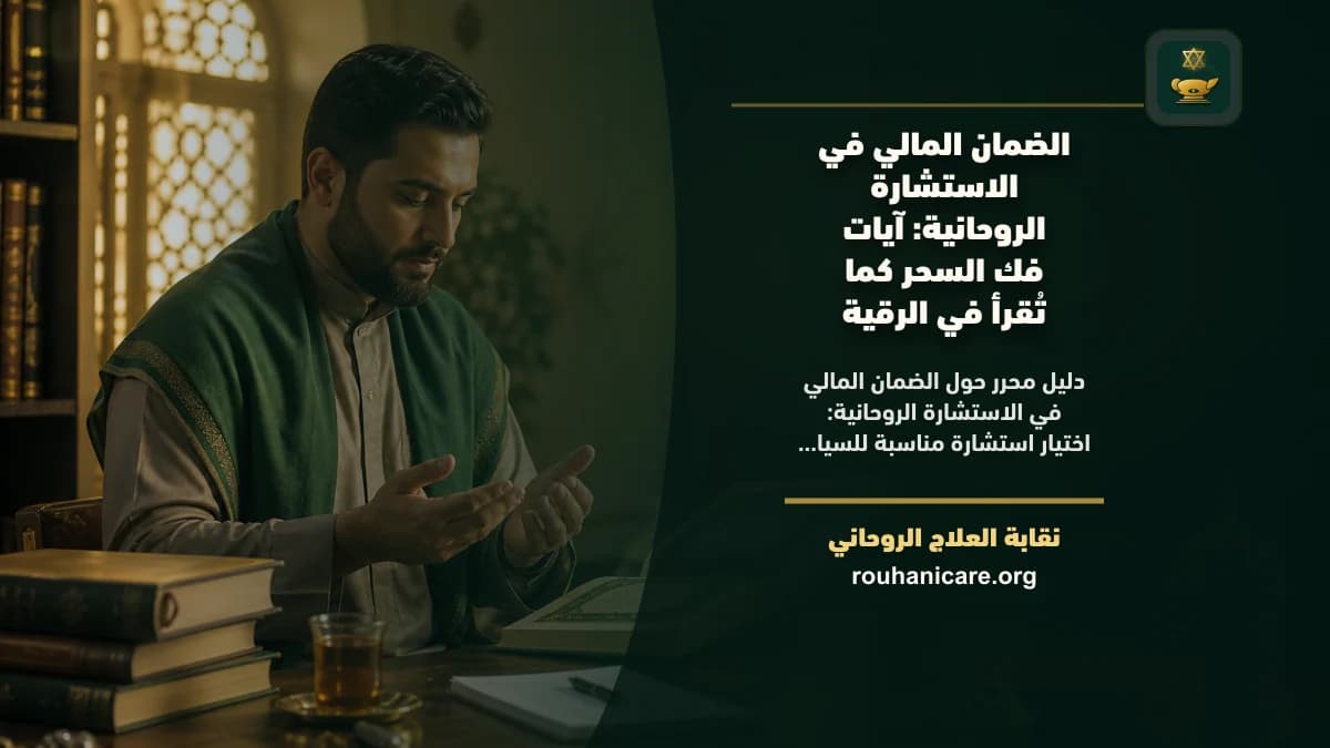 الضمان المالي في الاستشارة الروحانية: آيات فك السحر كما تُقرأ في الرقية