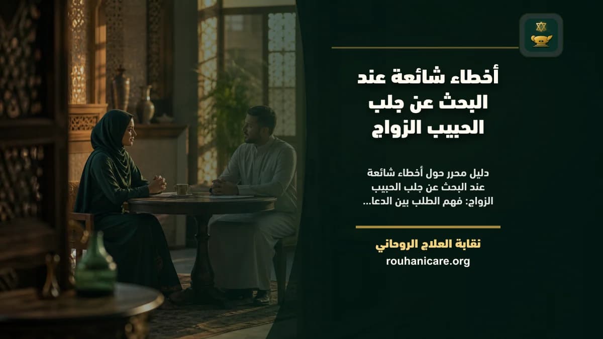 أخطاء شائعة عند البحث عن جلب الحبيب الزواج