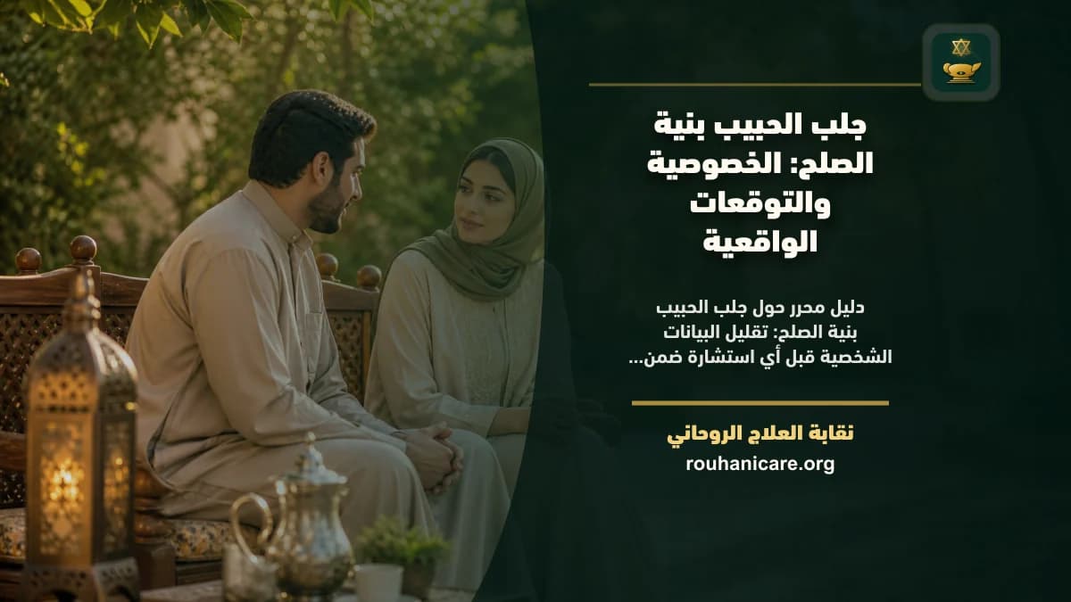 جلب الحبيب بنية الصلح: الخصوصية والرسوم والتوقعات الواقعية