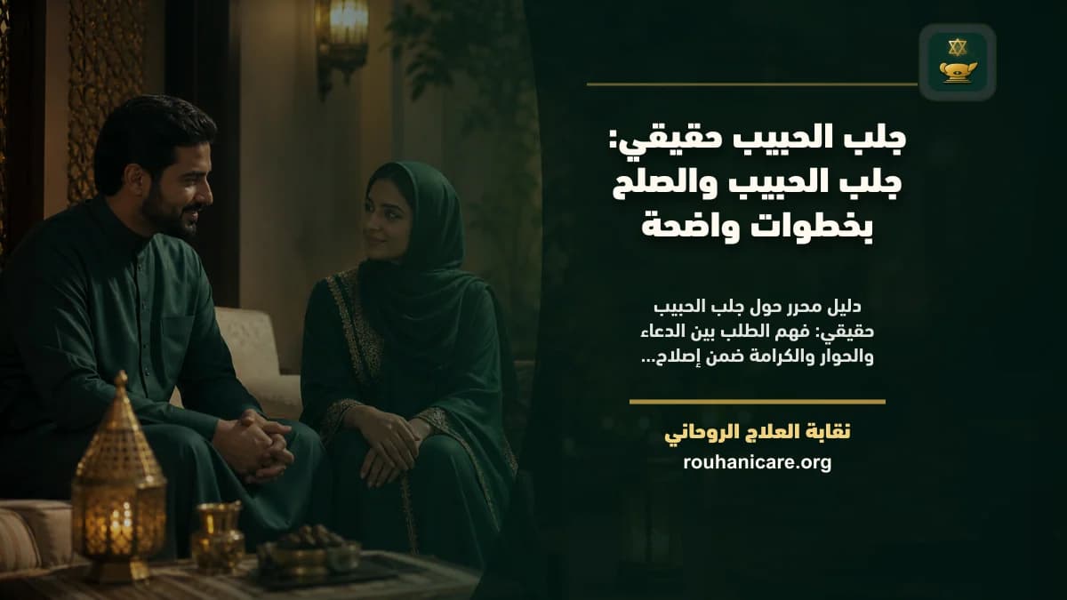 جلب الحبيب حقيقي: جلب الحبيب والصلح بخطوات واضحة
