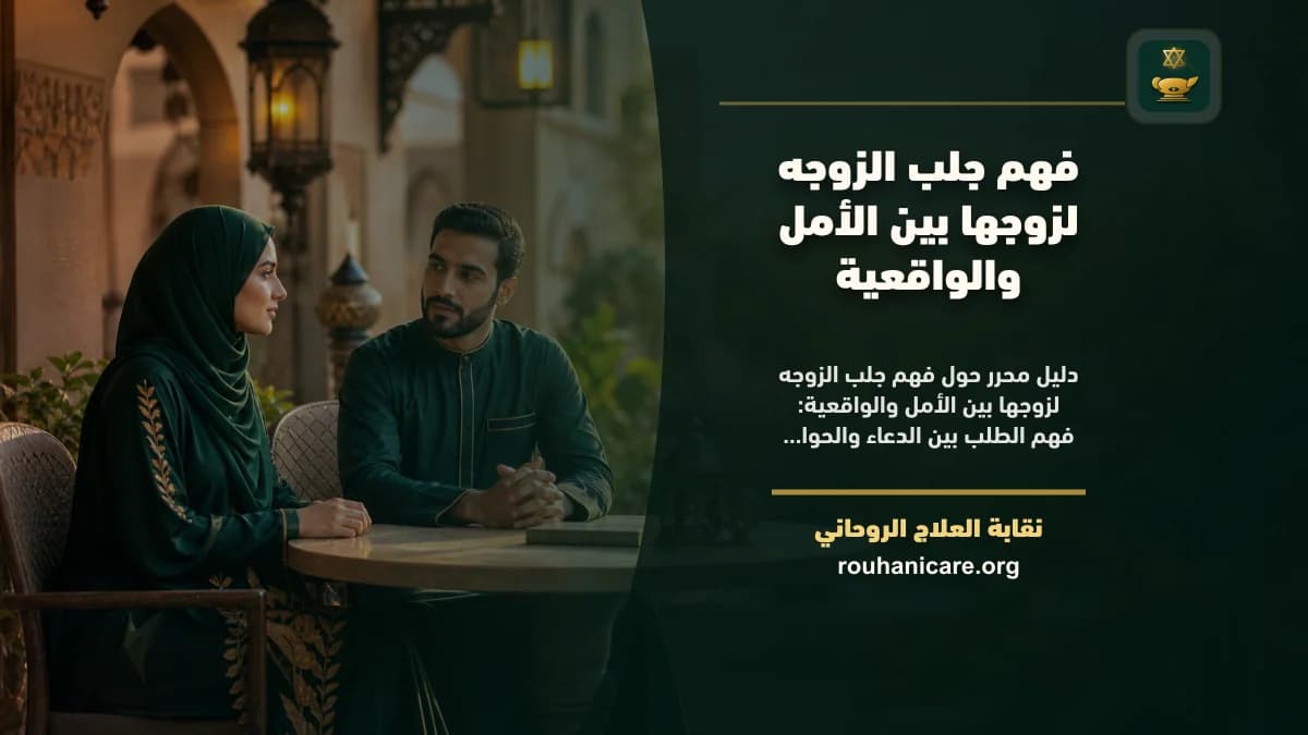 فهم جلب الزوجه لزوجها بين الأمل والواقعية
