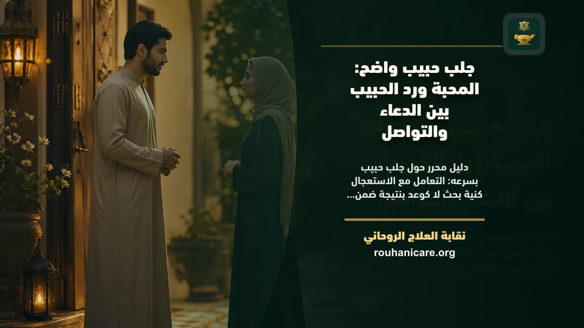 جلب حبيب بسرعه: المحبة ورد الحبيب بين الدعاء والتواصل