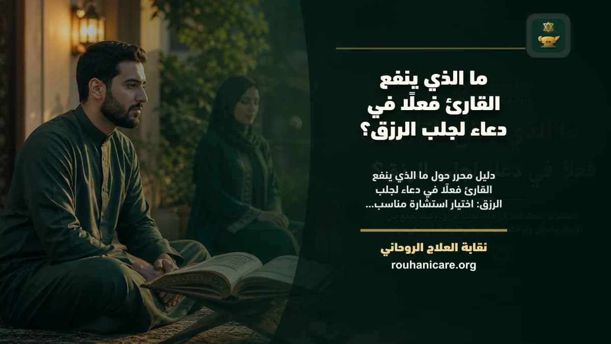 ما الذي ينفع القارئ فعلًا في دعاء لجلب الرزق؟