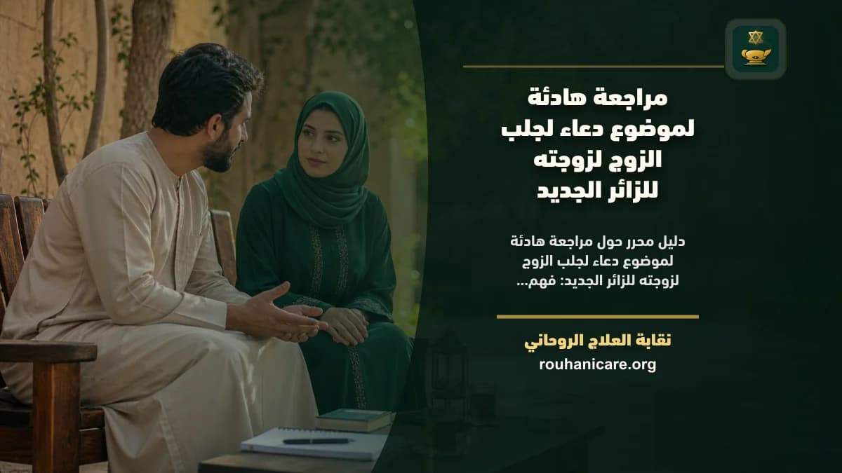 مراجعة هادئة لموضوع دعاء لجلب الزوج لزوجته للزائر الجديد
