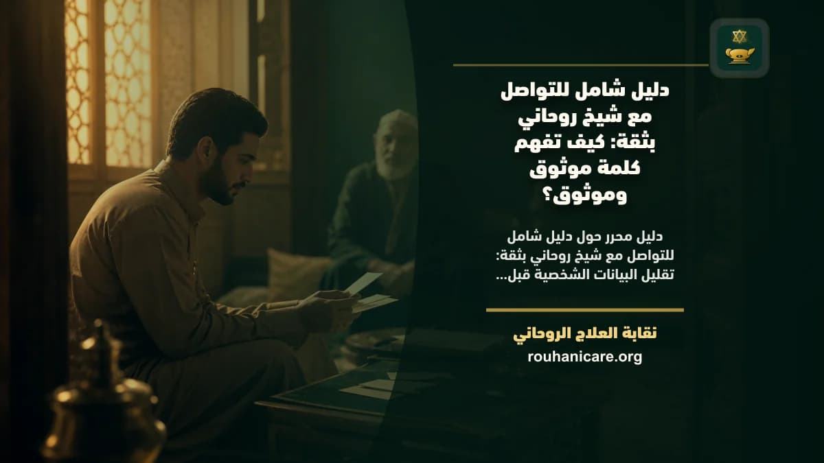 دليل شامل للتواصل مع شيخ روحاني بثقة: كيف تفهم كلمة مضمون وموثوق؟