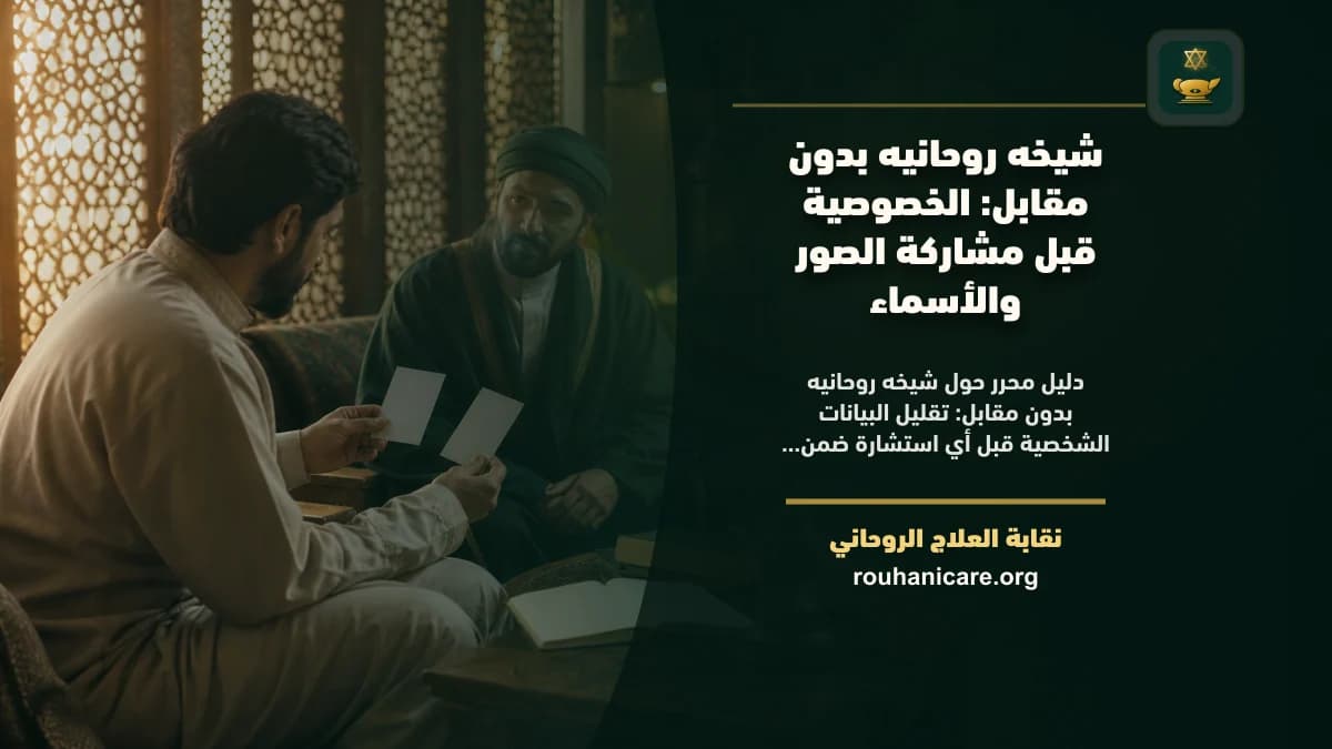 شيخه روحانيه بدون مقابل: الخصوصية قبل مشاركة الصور والأسماء