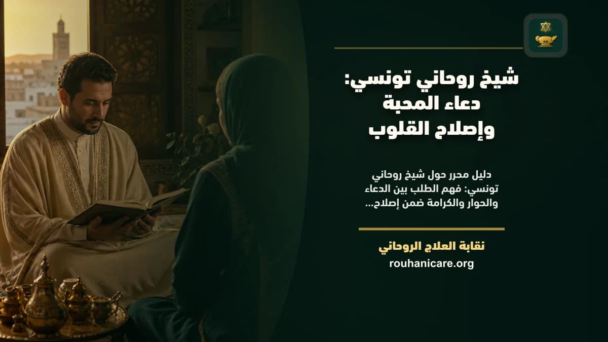 شيخ روحاني تونسي: دعاء المحبة وإصلاح القلوب
