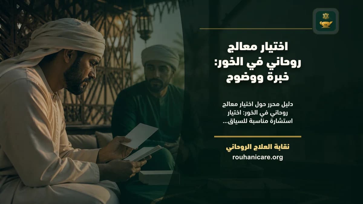 اختيار معالج روحاني في الخور: خبرة ووضوح