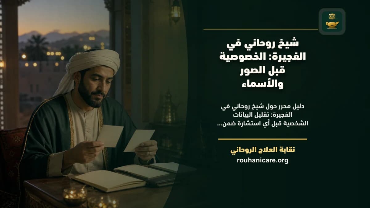 شيخ روحاني في الفجيرة: الخصوصية قبل الصور والأسماء
