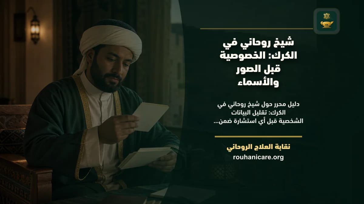 شيخ روحاني في الكرك: الخصوصية قبل الصور والأسماء