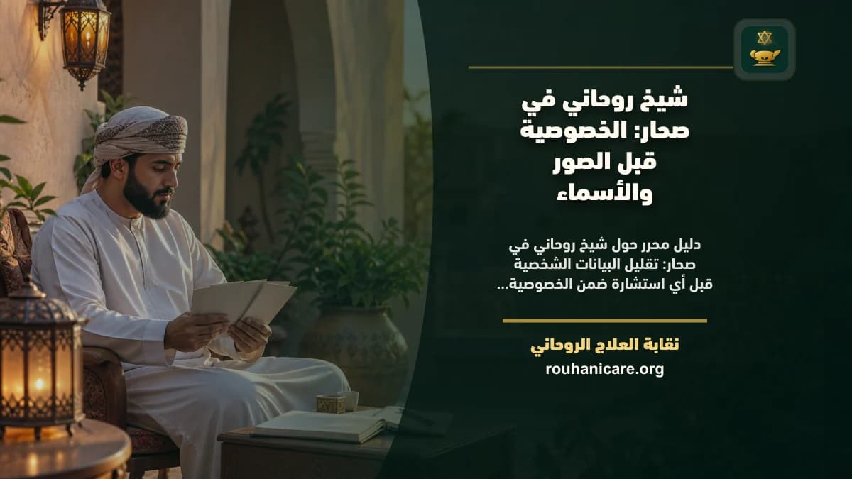 شيخ روحاني في صحار: الخصوصية قبل الصور والأسماء