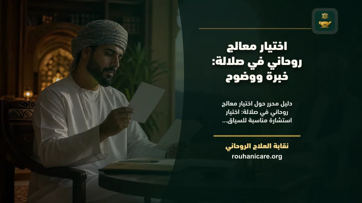 اختيار معالج روحاني في صلالة: خبرة ووضوح