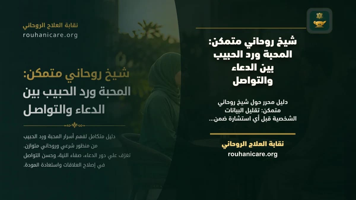 شيخ روحاني متمكن: المحبة ورد الحبيب بين الدعاء والتواصل