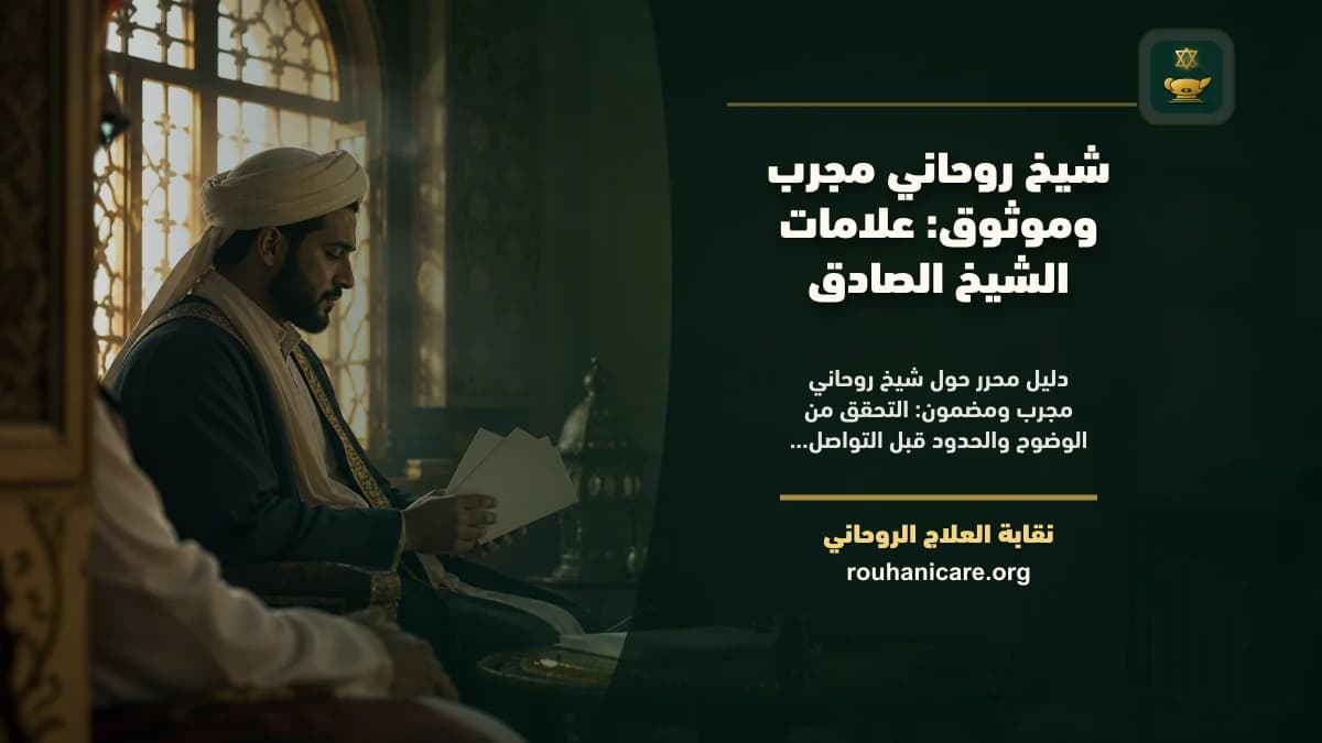 شيخ روحاني مجرب ومضمون: علامات الشيخ الصادق