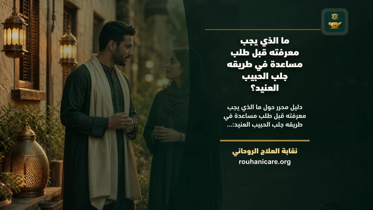 ما الذي يجب معرفته قبل طلب مساعدة في طريقه جلب الحبيب العنيد؟