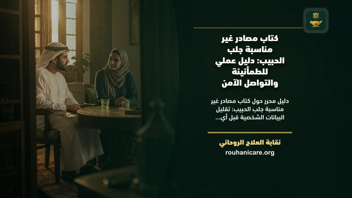 كتاب مصادر غير مناسبة جلب الحبيب: دليل عملي للطمأنينة والتواصل الآمن