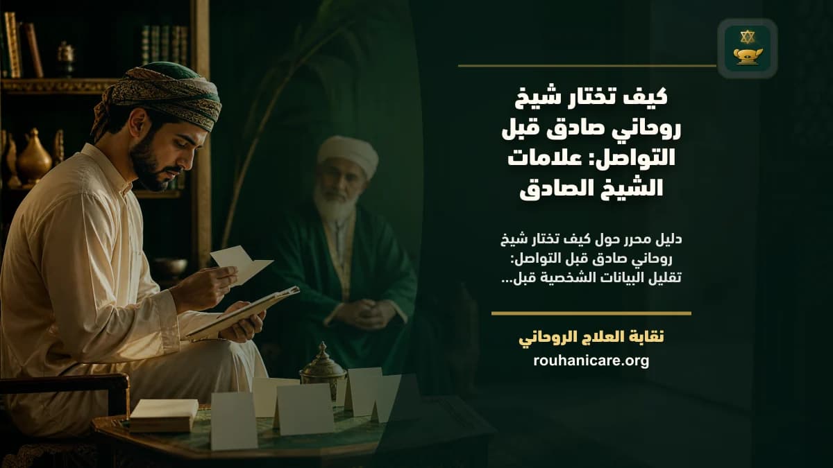 كيف تختار شيخ روحاني صادق قبل التواصل: علامات الشيخ الصادق