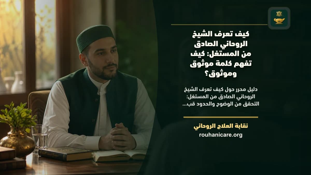 كيف تعرف الشيخ الروحاني الصادق من المستغل: كيف تفهم كلمة مضمون وموثوق؟