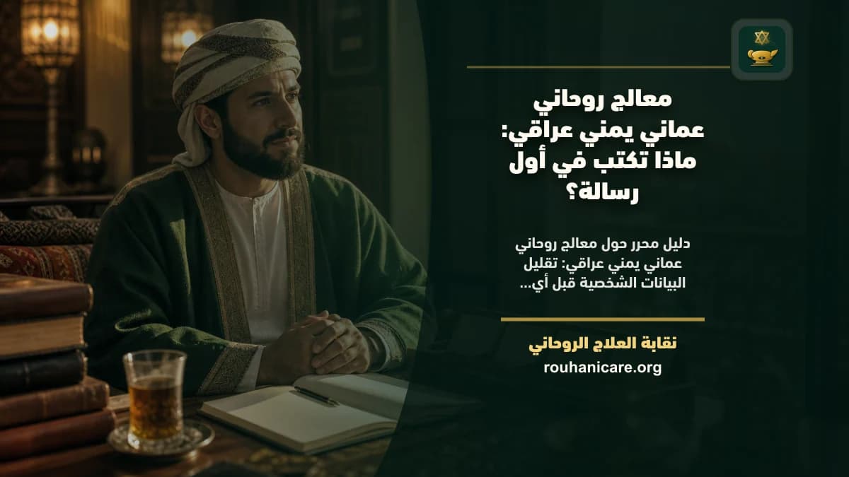 معالج روحاني عماني يمني عراقي: ماذا تكتب في أول رسالة؟