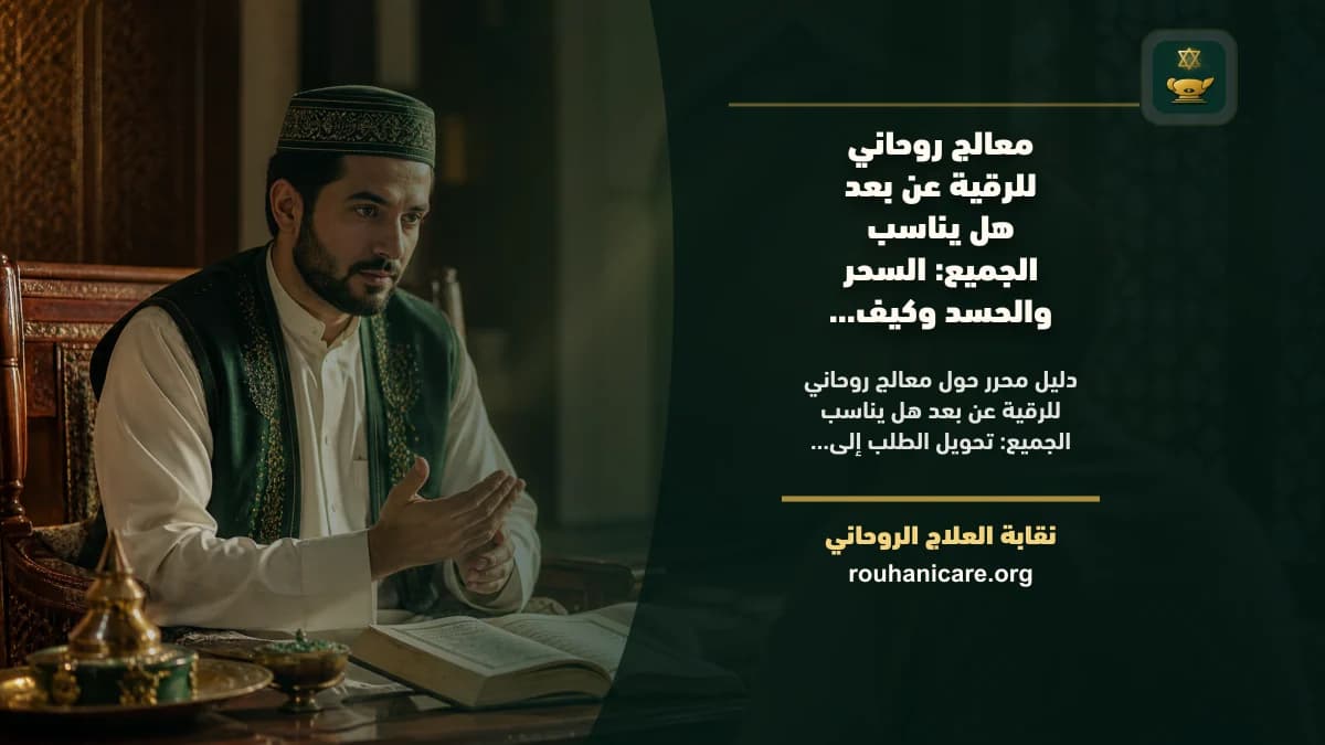 معالج روحاني للرقية عن بعد هل يناسب الجميع: السحر والحسد وكيف تشرح الحالة