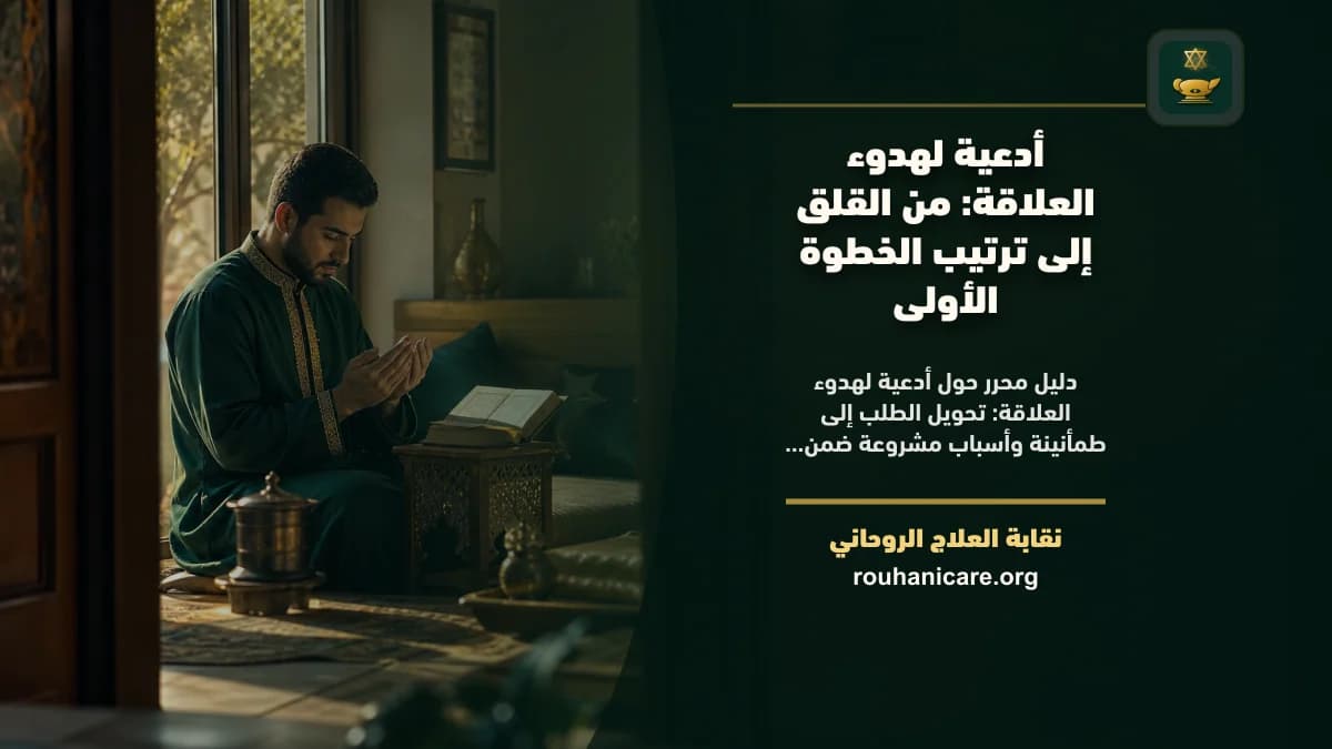 أدعية لهدوء العلاقة: من القلق إلى ترتيب الخطوة الأولى