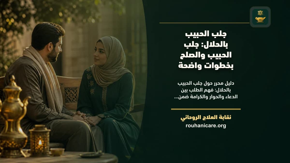 جلب الحبيب بالحلال: جلب الحبيب والصلح بخطوات واضحة