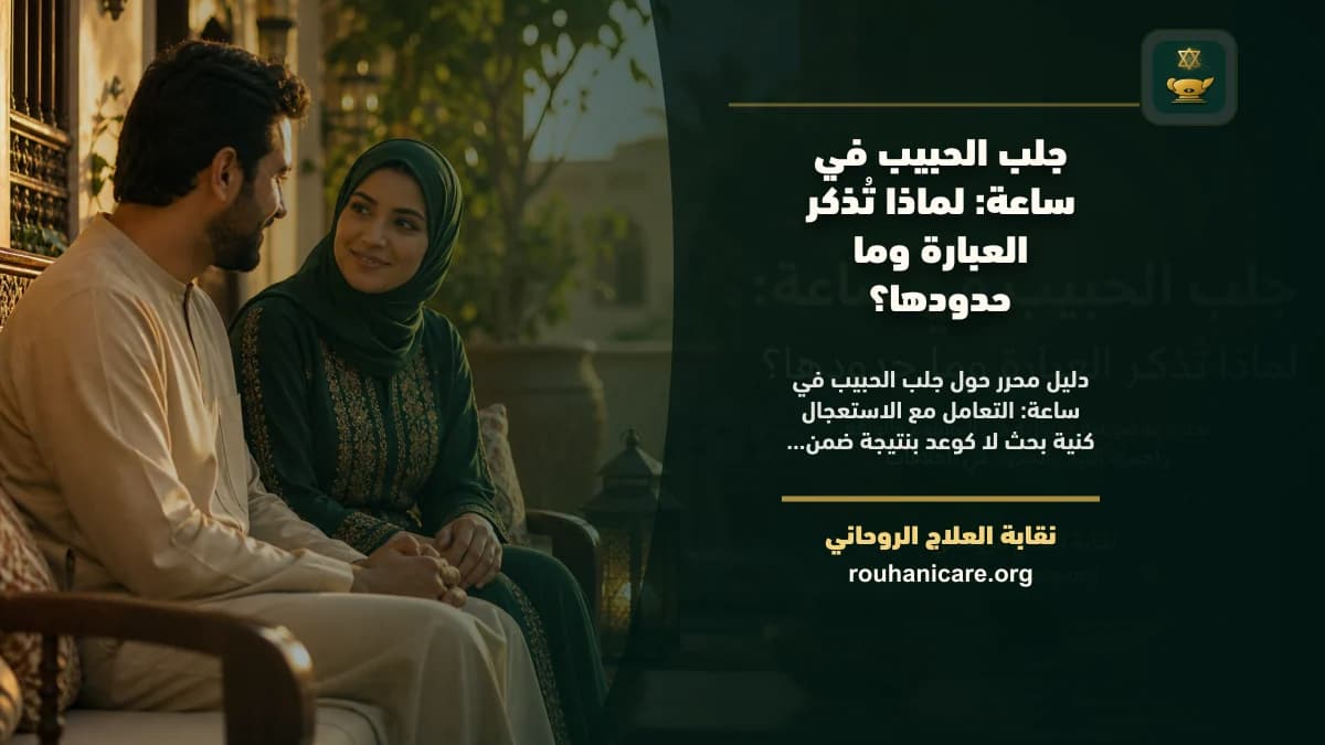 معايير واضحة قبل طلب استشارة في جلب الحبيب في ساعة
