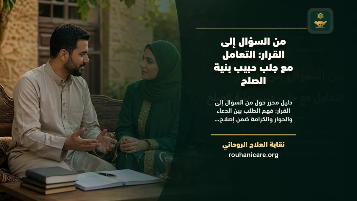 من السؤال إلى القرار: التعامل مع جلب حبيب بنية الصلح