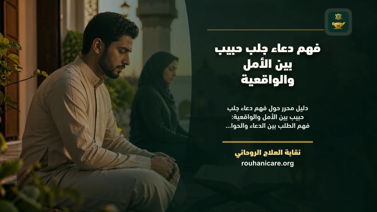فهم دعاء جلب حبيب بين الأمل والواقعية