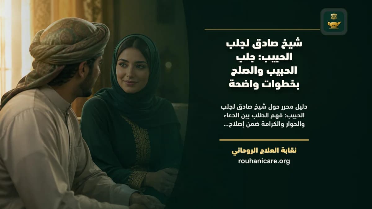 شيخ صادق لجلب الحبيب: جلب الحبيب والصلح بخطوات واضحة