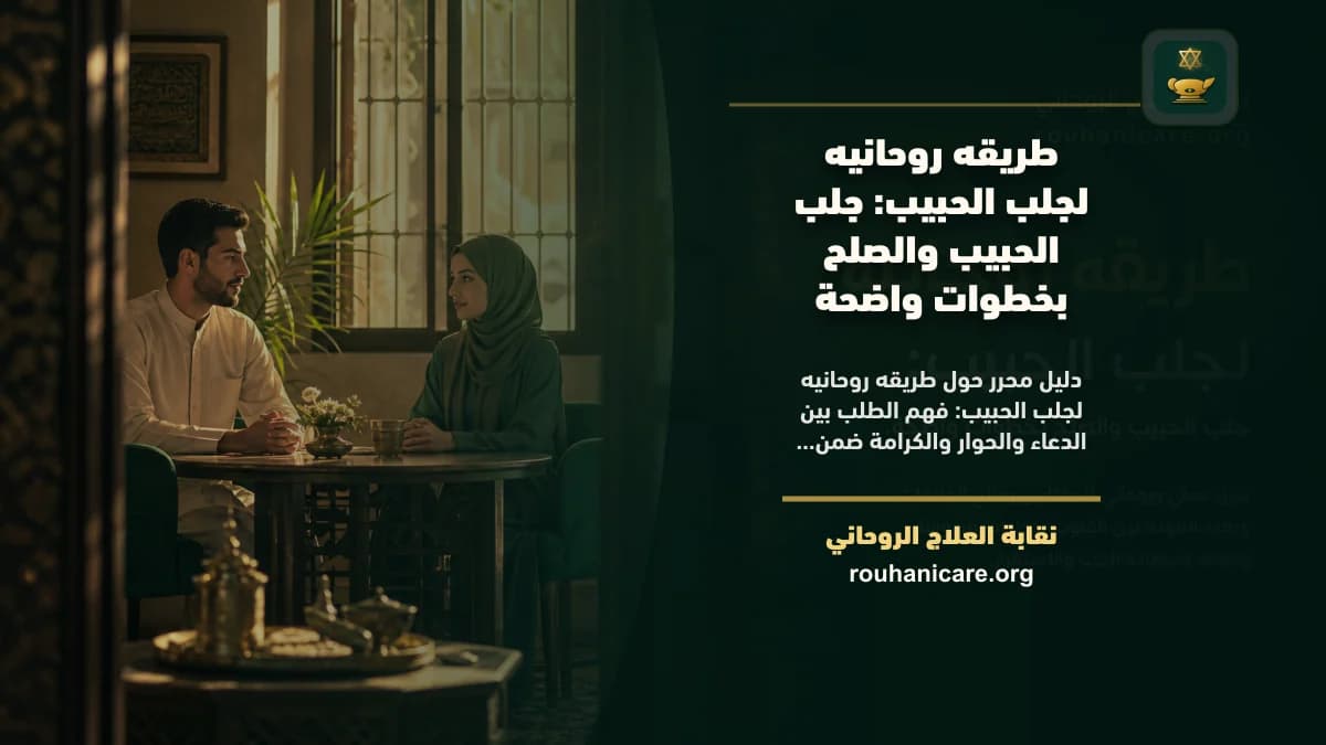 طريقه روحانيه لجلب الحبيب: جلب الحبيب والصلح بخطوات واضحة