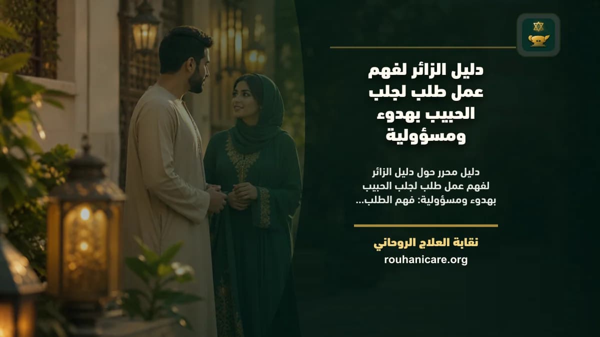 دليل الزائر لفهم عمل طلب لجلب الحبيب بهدوء ومسؤولية