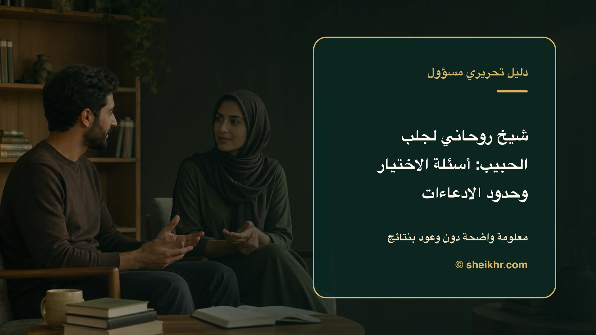 غلاف تحريري عن شيخ روحاني لجلب الحبيب يوضح احم خصوصيتك قبل الدفع